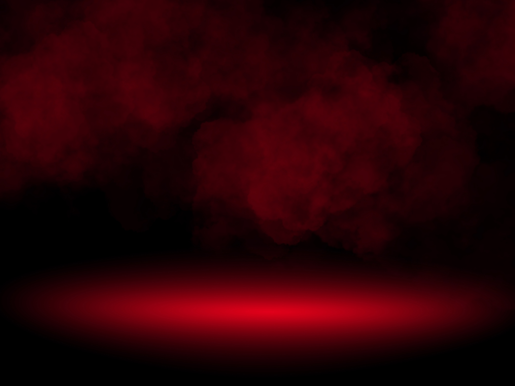 Red background. Product studio room. Smooth gradient